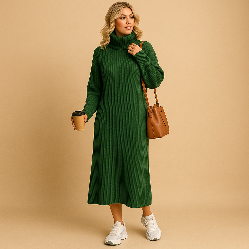Bequemes Pulloverkleid für Damen im Übergrößen-Design | Mira-Zermatt Boutique