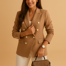 Blazer Damen aus leichter Baumwolle im zeitlosen Design | Fenna-Zermatt Boutique