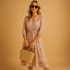 Bohemian Sommerkleid für Damen mit loser Passform | Nina-Zermatt Boutique
