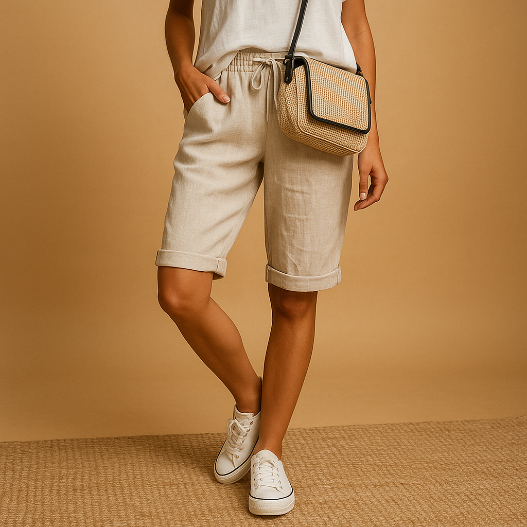 Capri Hose Damen mit Elastischem Bund für Sommer | Lotte-Zermatt Boutique