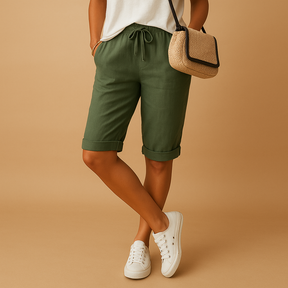 Capri Hose Damen mit Elastischem Bund für Sommer | Lotte-Zermatt Boutique