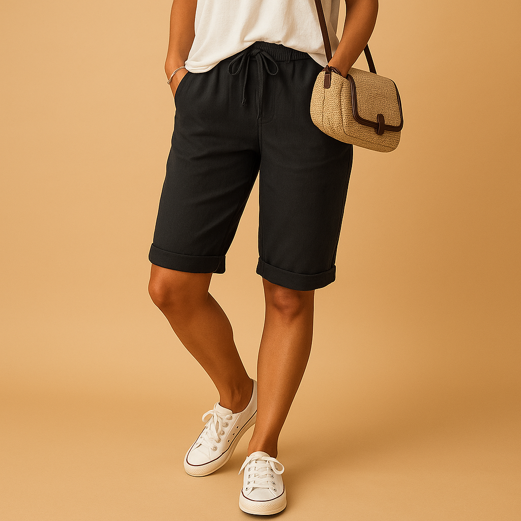 Capri Hose Damen mit Elastischem Bund für Sommer | Lotte-Zermatt Boutique