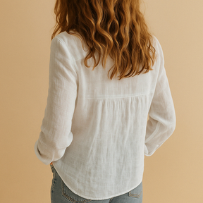 Damen Bluse aus Atmungsaktivem Stoff in Lässiger Passform | Serena-Zermatt Boutique