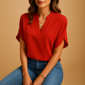 Elegante Bluse Damen aus atmungsaktivem Baumwollgemisch | Anna-Zermatt Boutique