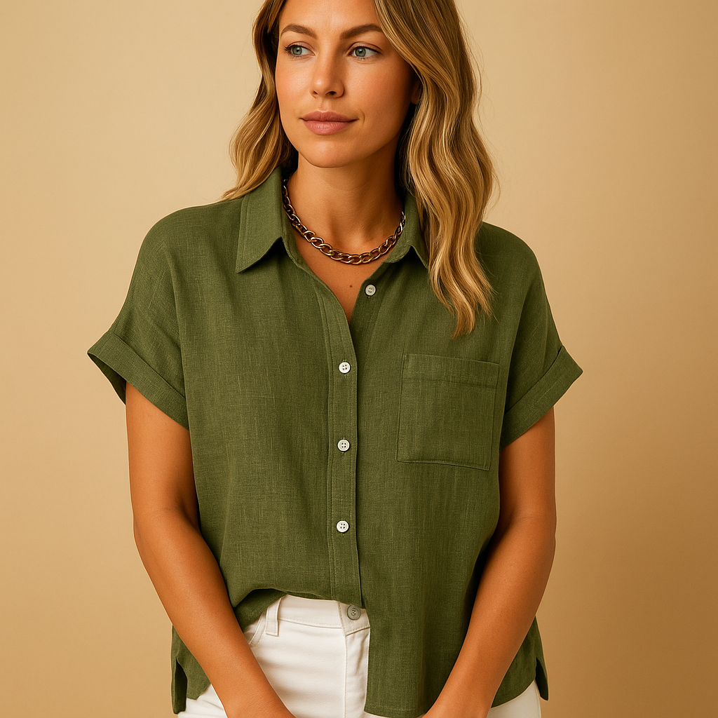 Elegante Bluse Damen aus atmungsaktivem Material | Lina-Zermatt Boutique