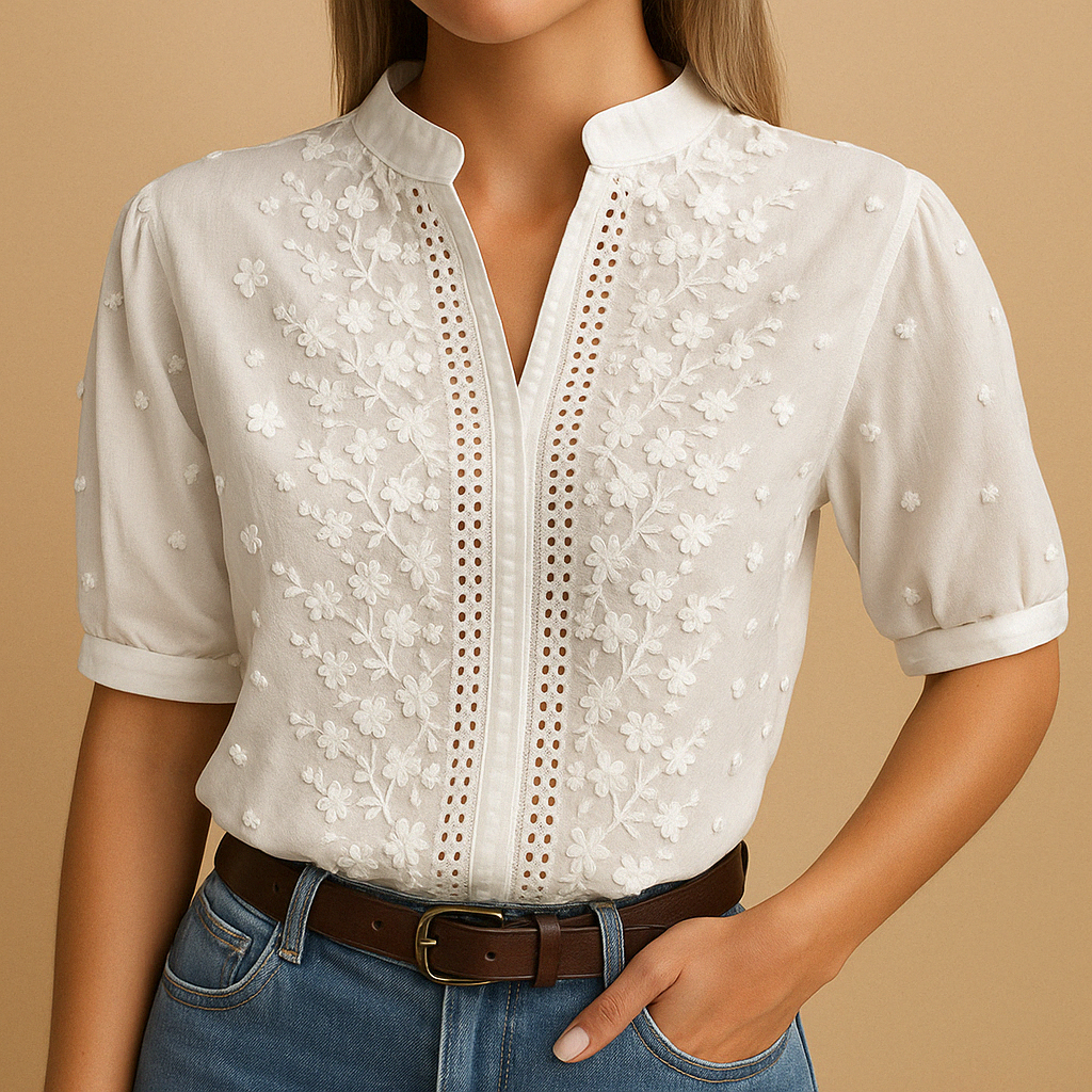 Elegante Bluse Damen mit Klassischem Kragen für Jeden Anlass | Elvira-Zermatt Boutique
