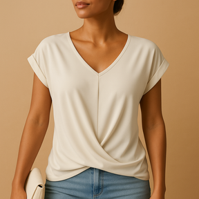Elegante Bluse Damen mit V-Ausschnitt für stilvolle Looks | Joline-Zermatt Boutique