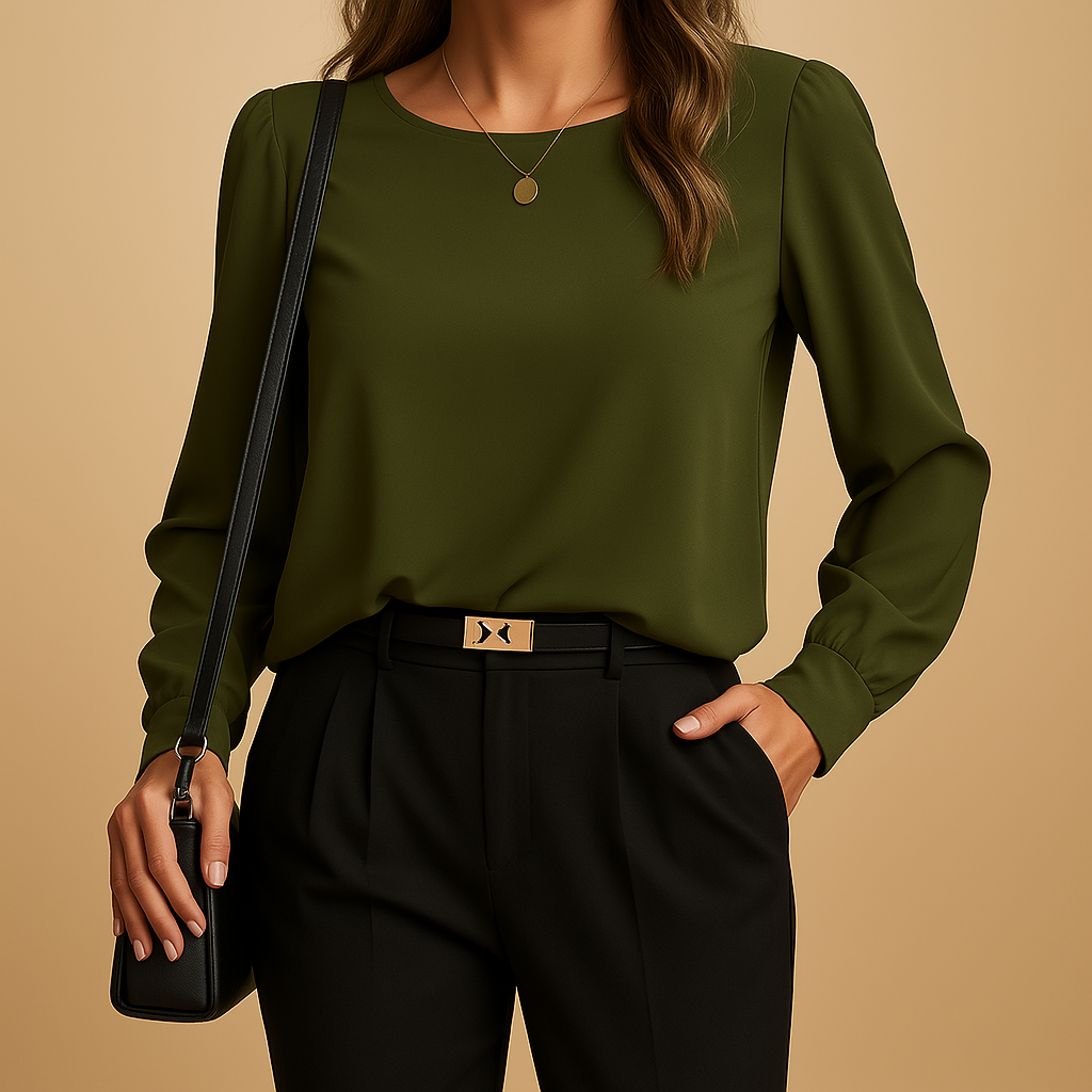 Elegante Bluse für Damen, Atmungsaktive Herbstmode | Luna-Zermatt Boutique