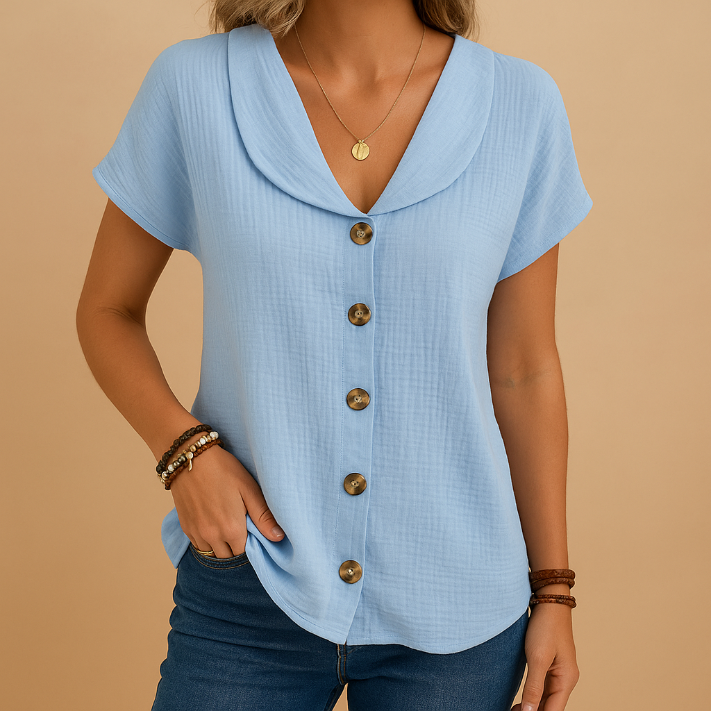 Elegante Bluse für Damen aus Baumwollmischung | Merel-Zermatt Boutique