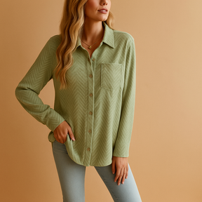 Elegante Bluse für Damen mit Knopfverschluss und Kragen | Maud-Zermatt Boutique