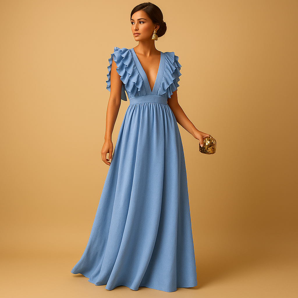 Elegante Kleider für jeden Anlass mit Rüschen | Mila-Zermatt Boutique