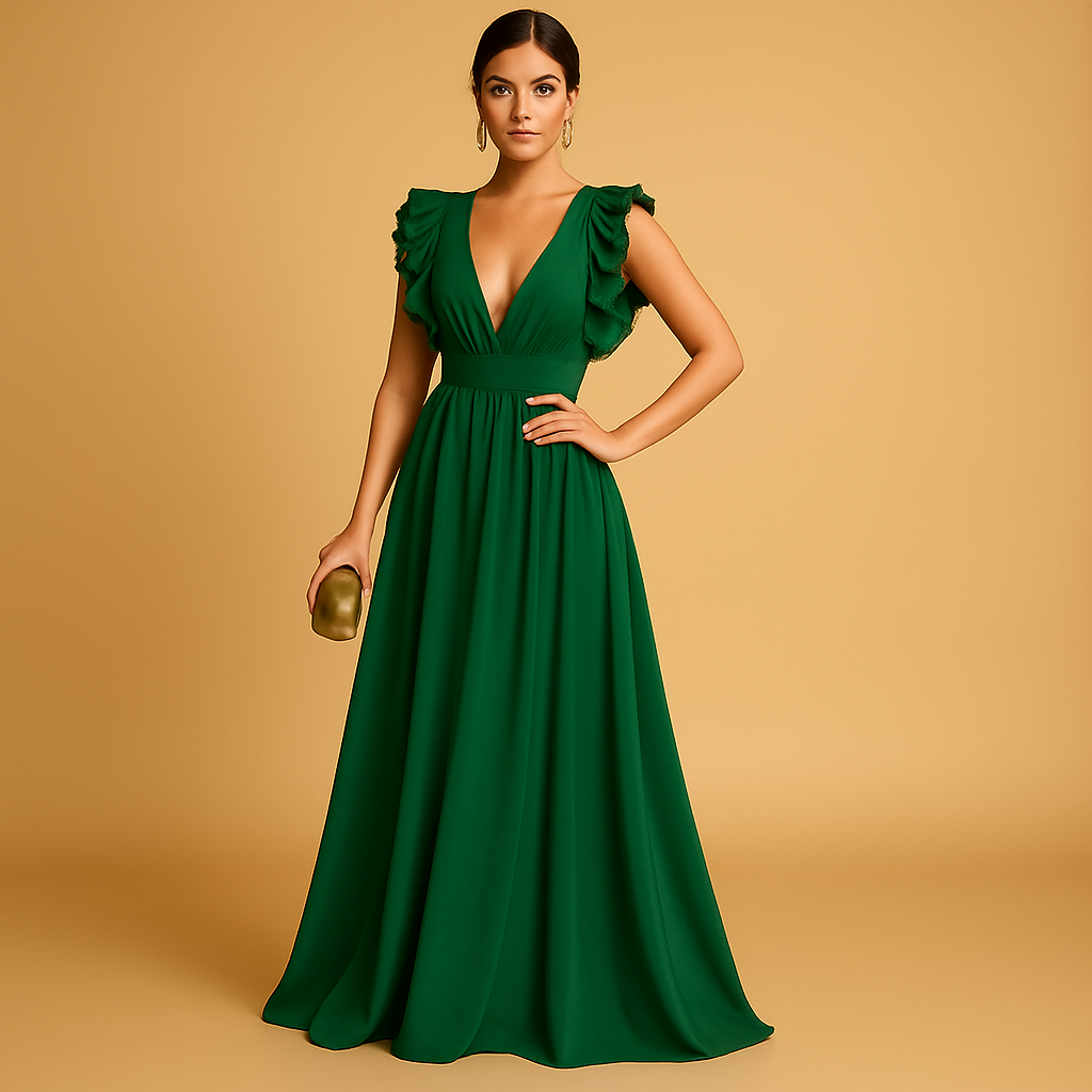 Elegante Kleider für jeden Anlass mit Rüschen | Mila-Zermatt Boutique