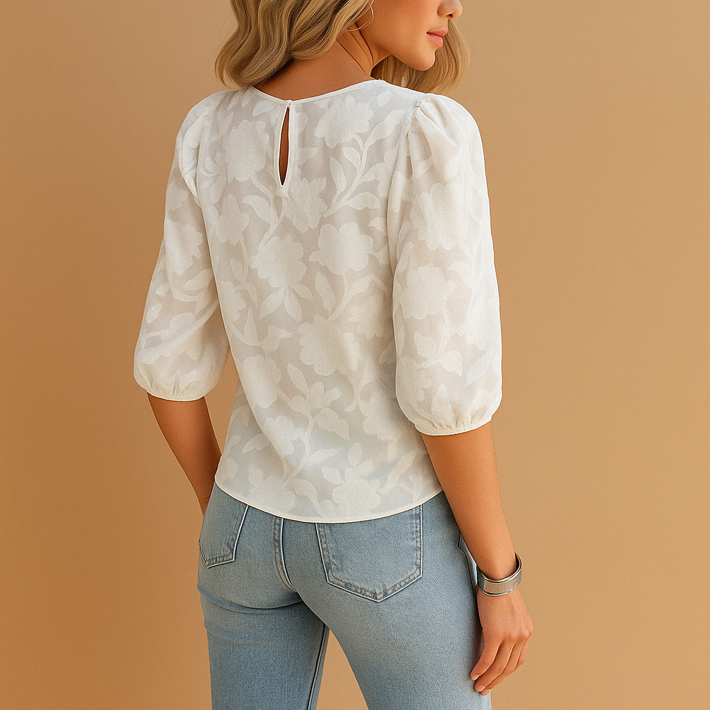 Oberteile für Damen mit elegantem Blumenmuster und schmeichelhaftem Fit | Elvira-2