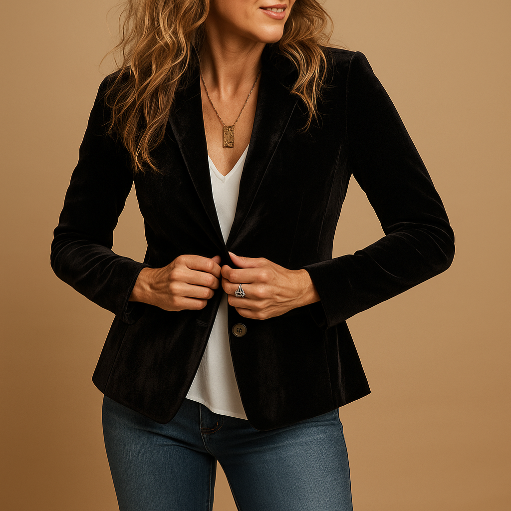 Eleganter Slim-Fit Blazer mit Taschen für formelle Anlässe | Evelien-Zermatt Boutique