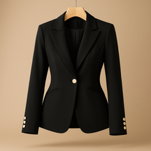 Eleganter Slim Fit Blazer mit Umkehrhalskragen für Damen | Jasmin-Zermatt Boutique