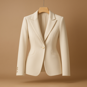 Eleganter Slim Fit Blazer mit Umkehrhalskragen für Damen | Jasmin-Zermatt Boutique