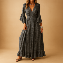Elegantes Damenkleid für Hochzeitsgast mit Boho-Stil | Elise-Zermatt Boutique