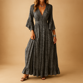 Elegantes Damenkleid für Hochzeitsgast mit Boho-Stil | Elise-Zermatt Boutique
