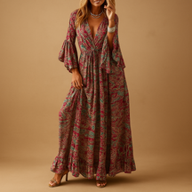 Elegantes Damenkleid für Hochzeitsgast mit Boho-Stil | Elise-Zermatt Boutique