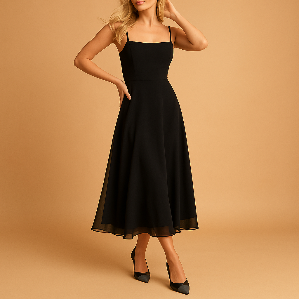Elegantes Sommerkleid für Damen, ärmellos und minimalistisch | Amélie-Zermatt Boutique