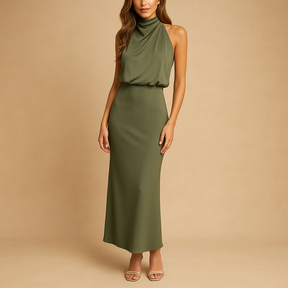 Festliches Damenkleid aus atmungsaktivem Stoff für Frühling | Elise-Zermatt Boutique