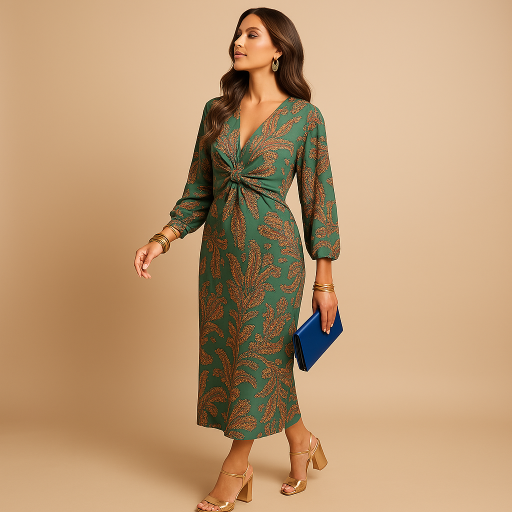 Festliches Damenkleid mit schmeichelnder Silhouette | Yara-Zermatt Boutique
