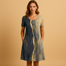 Festliches Midi-Kleid mit schmeichelhaftem Schnitt für Damen | Femke-Zermatt Boutique
