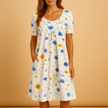 Festliches Midi-Kleid mit schmeichelhaftem Schnitt für Damen | Femke-Zermatt Boutique
