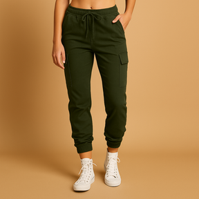 Hochtaillierte Frachtpants mit Stretchkomfort für Damen | Elvira-Zermatt Boutique