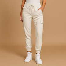 Hochtaillierte Frachtpants mit Stretchkomfort für Damen | Elvira-Zermatt Boutique