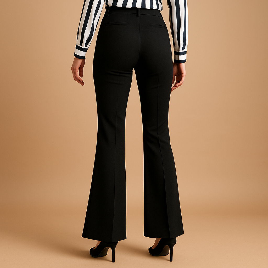 Hosen Damen mit Hoher Taille und Weiten Beinen | Renée-Zermatt Boutique