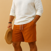 Leichte Leinenshorts mit elastischer Taille für Herren | Fedde-Zermatt Boutique
