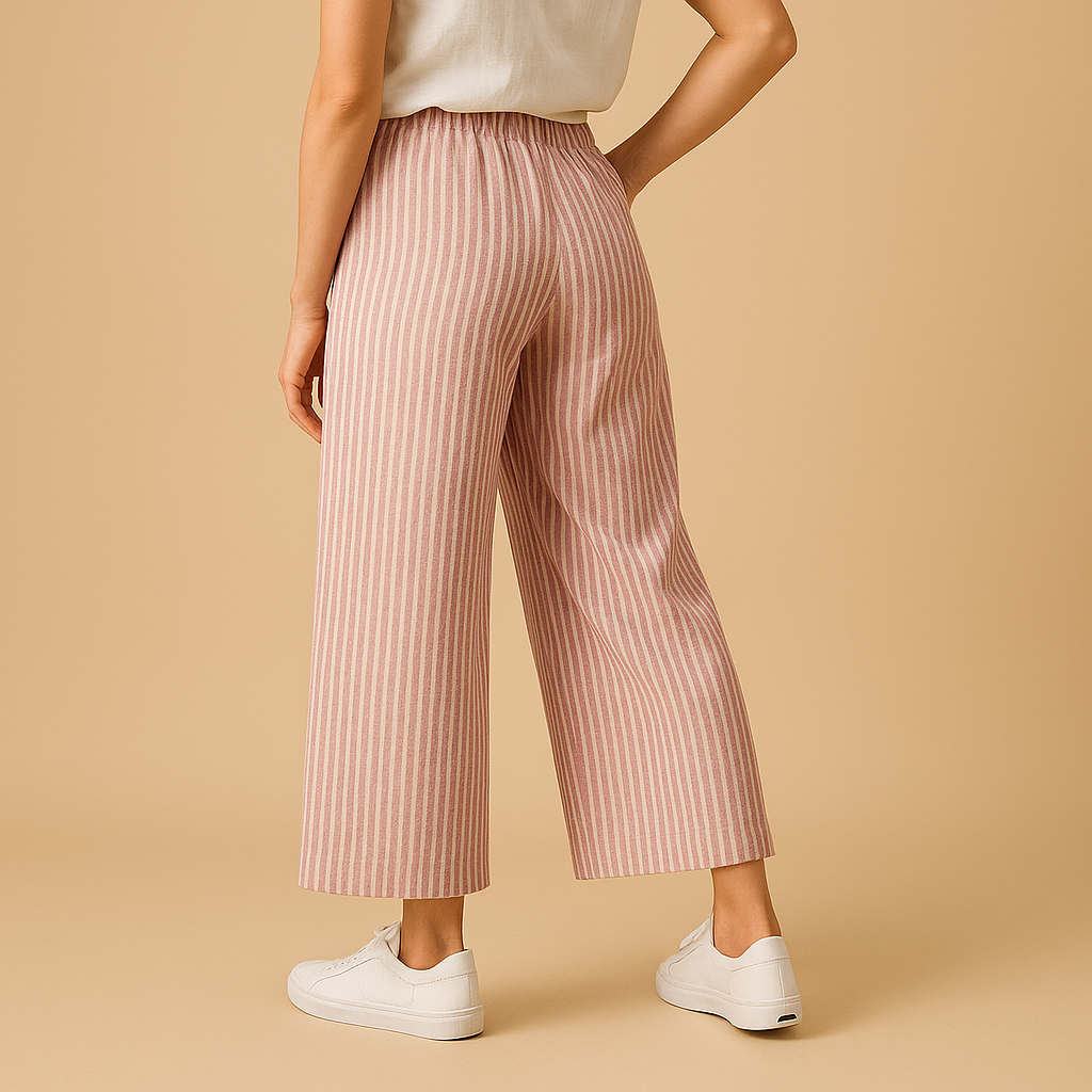 Leichte Sommerhose Damen aus atmungsaktivem Leinen | Fleur-Zermatt Boutique