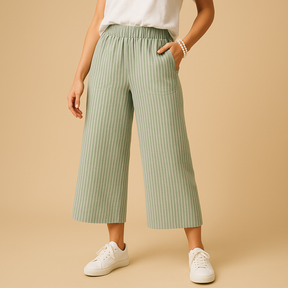 Leichte Sommerhose Damen aus atmungsaktivem Leinen | Fleur-Zermatt Boutique
