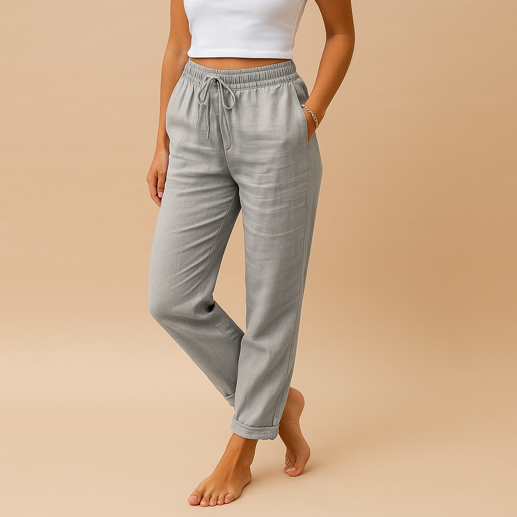 Leichte Sommerhose Damen mit elastischem Bund für Komfort | Mia-Zermatt Boutique