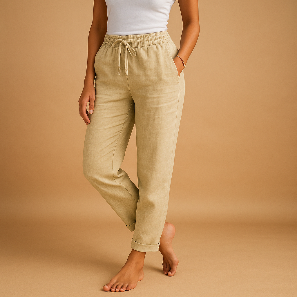 Leichte Sommerhose Damen mit elastischem Bund für Komfort | Mia-Zermatt Boutique