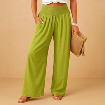 Leichte Sommerhose Damen mit elastischer Taille und atmungsaktivem Stoff | Loïs-Zermatt Boutique
