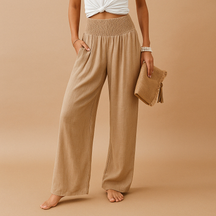 Leichte Sommerhose Damen mit elastischer Taille und atmungsaktivem Stoff | Loïs-Zermatt Boutique
