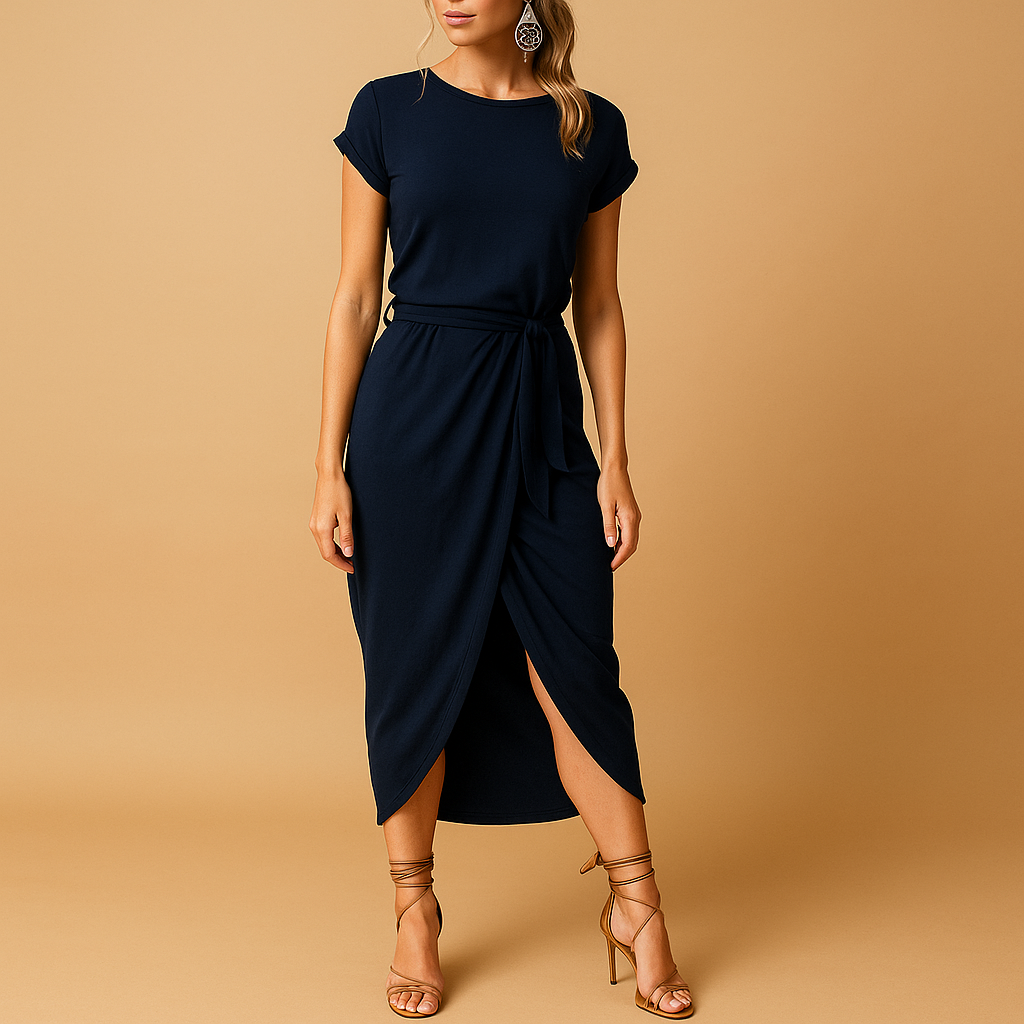 Leichtes Sommerkleid für Damen mit kurzen Ärmeln | Augustinus-Zermatt Boutique