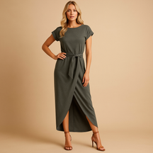Leichtes Sommerkleid für Damen mit kurzen Ärmeln | Augustinus-Zermatt Boutique
