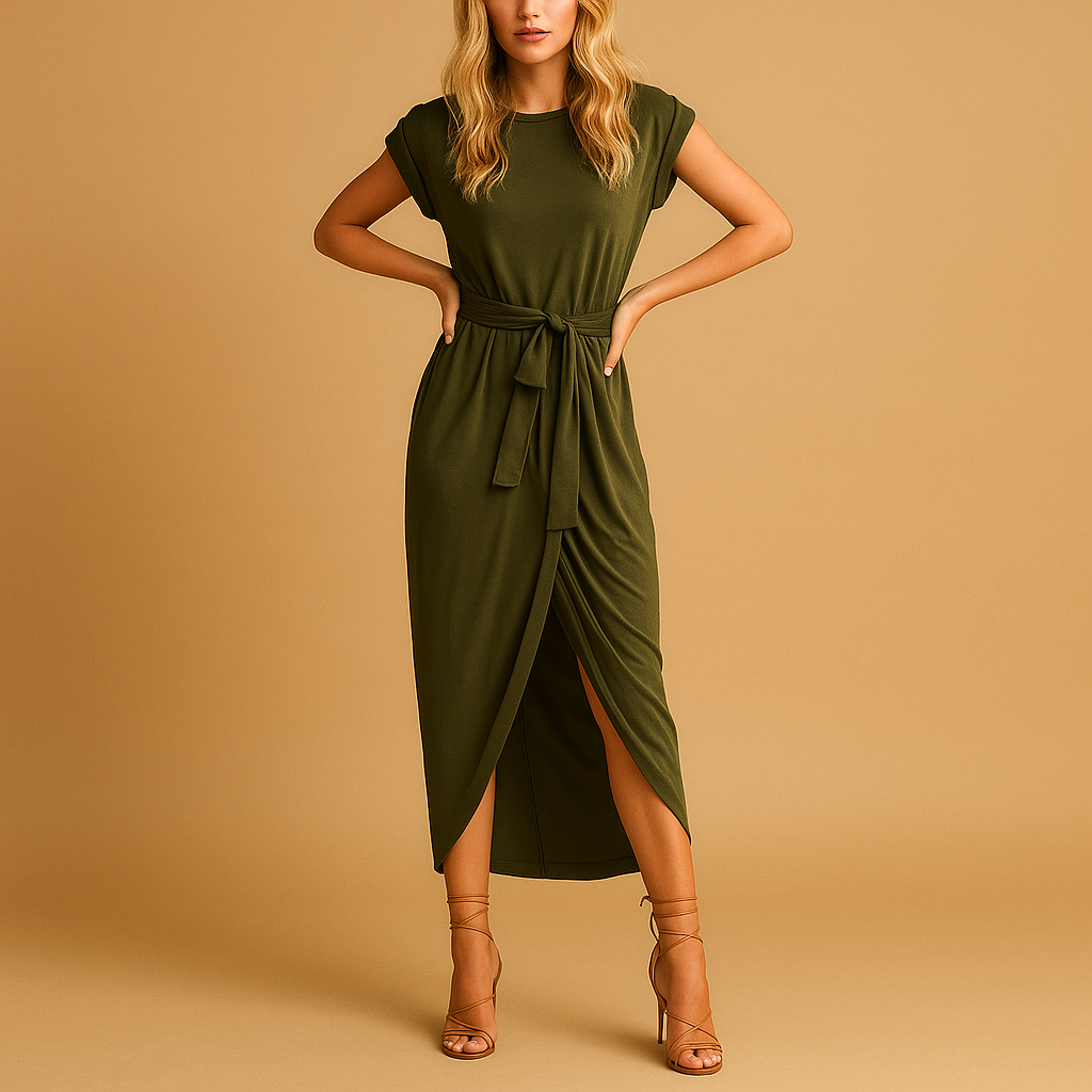 Leichtes Sommerkleid für Damen mit kurzen Ärmeln | Augustinus-Zermatt Boutique