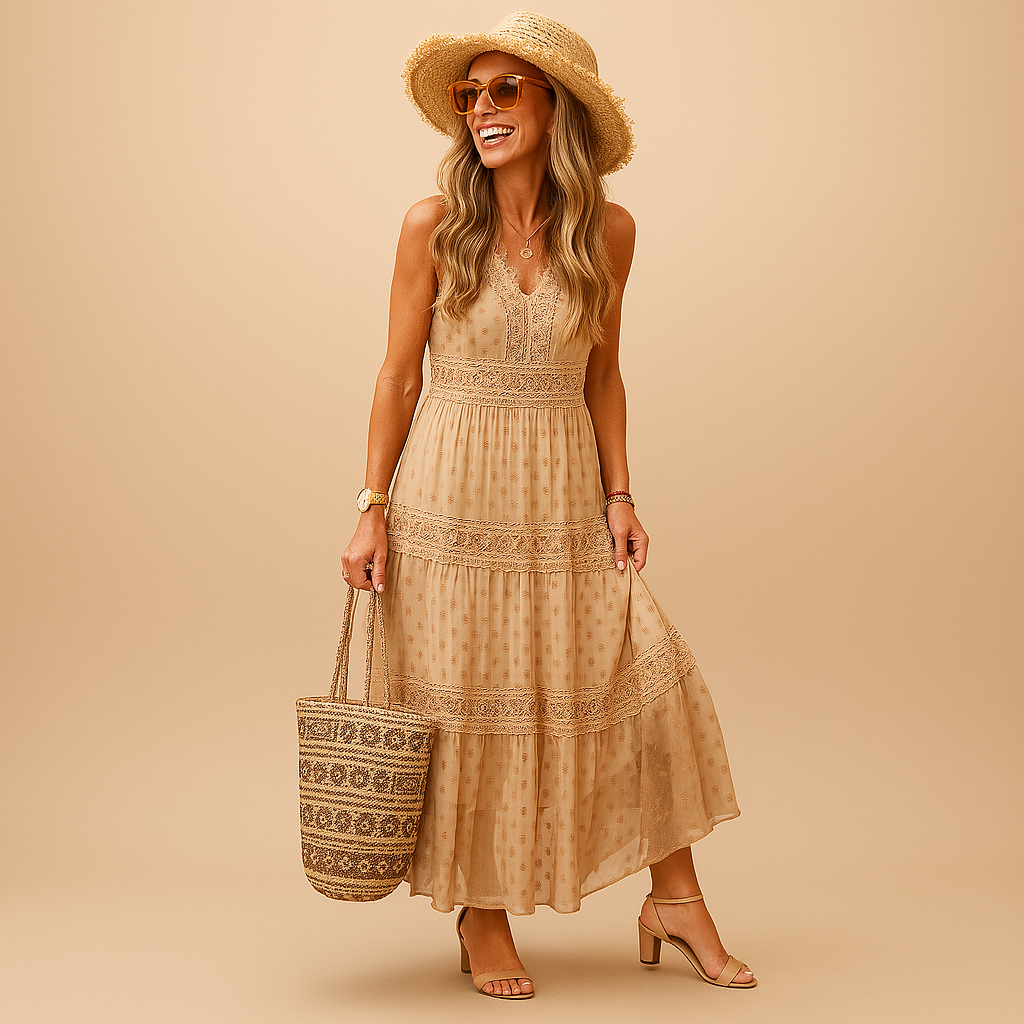 Luftiges Boho Sommerkleid für Damen im Ibiza-Stil | Lara-Zermatt Boutique