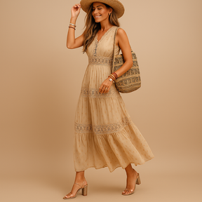 Luftiges Boho Sommerkleid für Damen im Ibiza-Stil | Lara-Zermatt Boutique