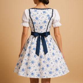 Oktoberfest Kleid mit Spitzendetails und Schürze | Ilse-Zermatt Boutique