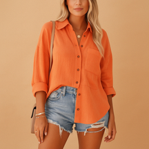 Poloshirt Damen mit langen Ärmeln aus Baumwollmischung | Marije-Zermatt Boutique
