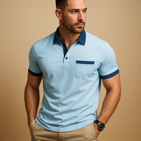 Poloshirt Herren aus atmungsaktivem Stoff in klassischer Passform | Raf-Zermatt Boutique