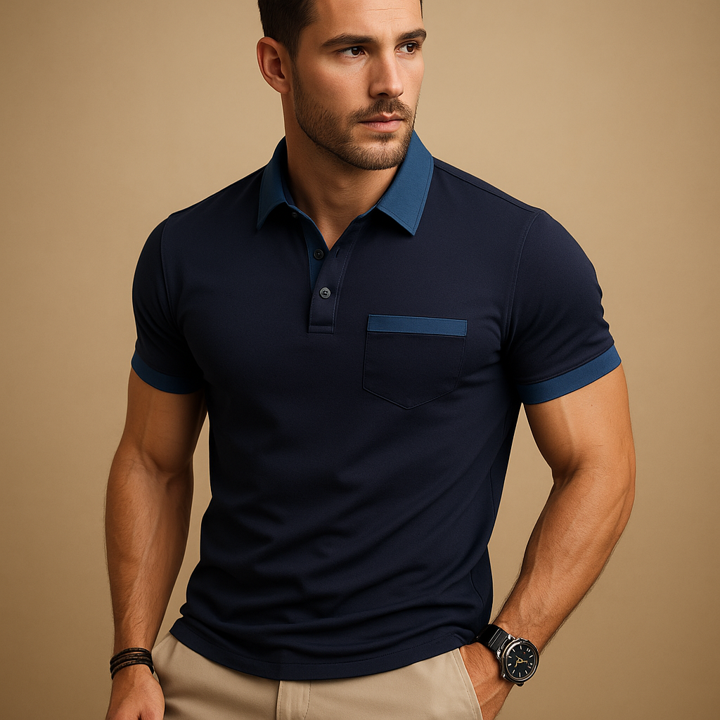Poloshirt Herren aus atmungsaktivem Stoff in klassischer Passform | Raf-Zermatt Boutique