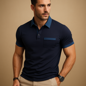 Poloshirt Herren aus atmungsaktivem Stoff in klassischer Passform | Raf-Zermatt Boutique