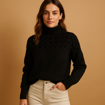 Rollkragenpullover für Damen aus weichem Strick | Sansa-Zermatt Boutique