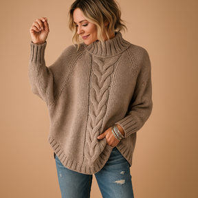 Strickpullover Damen in Langer, Klobiger Passform für Winter | Verica-Zermatt Boutique